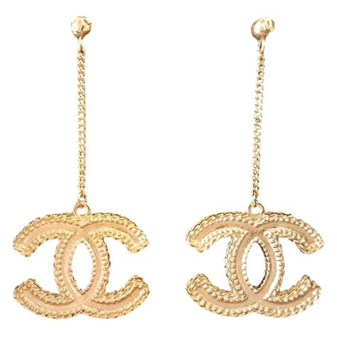 chanel earring one side|chanel earrings for women.